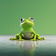 beautiful little frog, screensaver with little frog