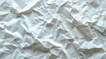 Poster - White Paper Texture background. Crumpled white paper abstract shape background with space paper for text