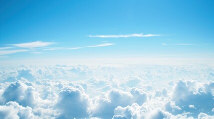 Fototapete - Beautiful blue sky background with clouds. Heaven