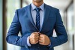 © piai - Handsome executive man dressed in trendy blue suit