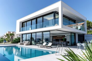 Spacious White House With Pool