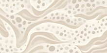 2D Pattern White And Light Beige Bubble Pattern Simple Lines