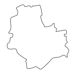 Poster - warsaw poland map, warsaw poland vector, warsaw poland outline