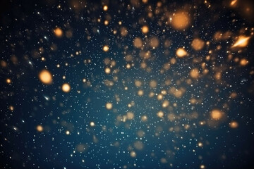 Wall Mural - a long exposure shot of a star field, with the stars twinkling in the night sky