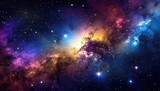 Fototapeta Kosmos - beautiful space nebula color background