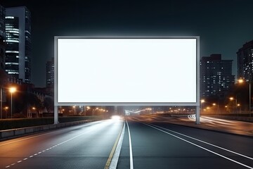 billboard at night