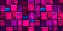 Magenta Tiles, Seamless Pattern, SNES Style