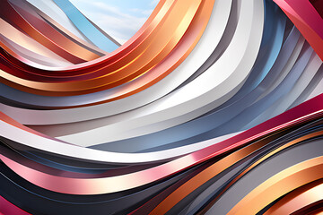 Wall Mural - the mystery of an abstract modern background: a heart-racing scene generative ai