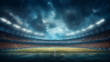 Fototapeta Sport - American football stadium background