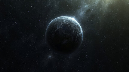 The sun rises over the planet.