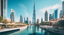 Beautiful Downtown Dubai Popular Place For Shopping And Sightseeing