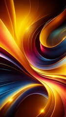 Wall Mural - abstract texture wallpaper and background with waves, lines, and curves in vivid colors. artistic pa