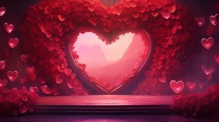 red heart shape