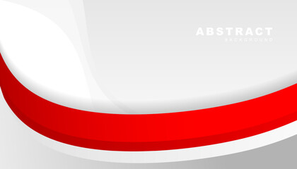 Wall Mural - Red curve on a white background vector