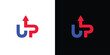 Unique and colorful Up logo design