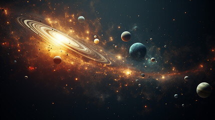 Wall Mural - solar system