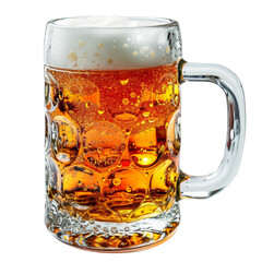 Beer Mug Isolated on Transparent or White Background, PNG