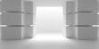 © VERSUSstudio - Empty Room. Abstract Futuristic Interior
