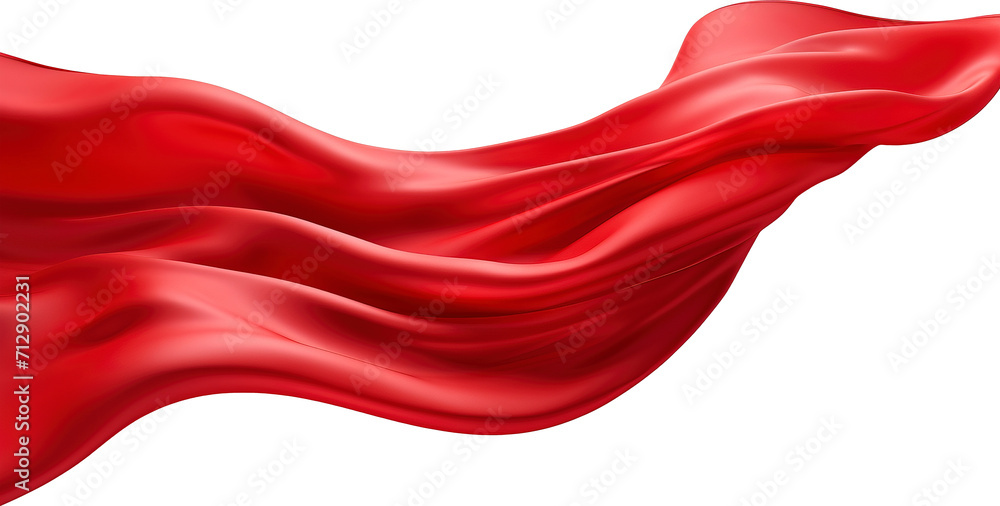 Red silk ribbon isolated on transparent background. PNG Stock ...