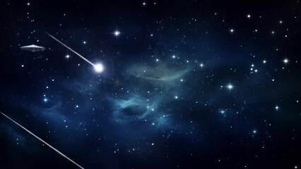 Constellation Stars in the Universe Galaxy Background. seamless looping overlay 4k virtual video animation background 