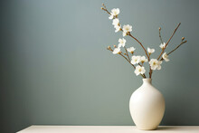Blooming Plant Design Flora Pink Blossom Vase Flower Bouquet Floral Background Decor White Spring
