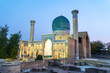 Samarkand landmark. Gur Emir Mausoleum in Samarkand, Uzbekistan tomb of Amir Timur Tamerlan. Mausoleum of Asian conqueror Timur. Ancient building exterior