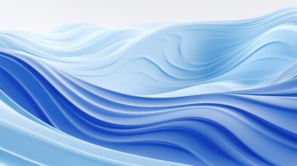Wall Mural - a blue and white wave background
