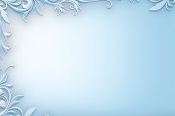 Wall Mural - light blue color greeting card background