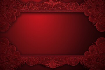 Wall Mural - red or maroon color frame for greeting card or banner design