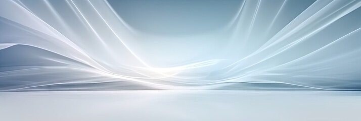 Wall Mural - abstract blue background with waves, abstract white background with white light and smoky background,