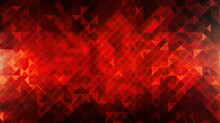 Background With Red Squares Arranged In A Diamond Pattern With A Glitch Effect And Digital Distortion