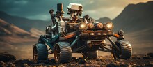Space Rover On The Surface Of The Planet