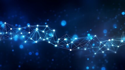  technology network connection blue mesh