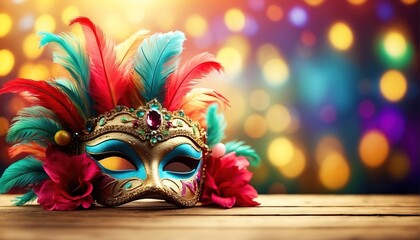 Brazilian carnival mask decoration