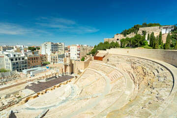 Wall Mural - Cartagena, Spain. Roman Theater view	