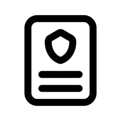 Sticker - insurance line icon