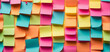 background of colorful sticky notes, Organized Work Area, post-it display, Creative Work Environment