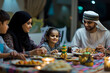 Ramadan Evening Iftar: A Family Celebration in Vivid Color Photography