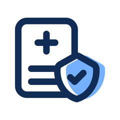 Canvas Print - health insurance Filled line icon