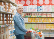 © StockPhotoPro - Confident senior woman doing grocery shopping at the supermarket