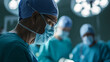Portrait of Focused and Concentrated Surgeon Performing Surgical Operation in Modern Operating Room. 