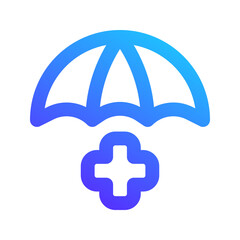 Poster - medical insurance gradient icon