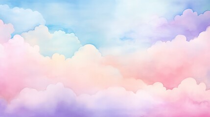 Sticker - colorful clouds in the sky