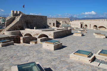 Wall Mural - venitian fort (kastro koules) in heraklion in crete in greece