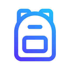 Wall Mural - backpack gradient icon