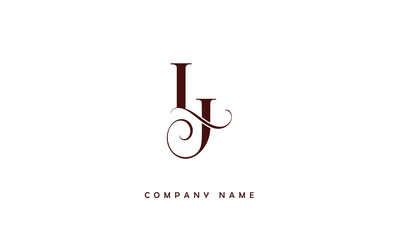 Sticker - LJ, JL, L, J Abstract Letters Logo Monogram