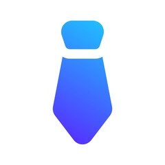 Sticker - tie gradient fill icon