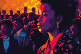 Fototapeta  - Black History Month illustration