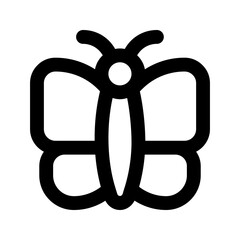 Poster - butterfly line icon