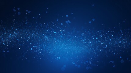 Poster - many blue particles on a blue background